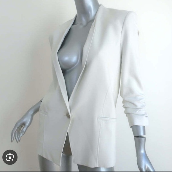 Helmut Lang One Button Cream Blazer. NWT, size 10 - Picture 9 of 9